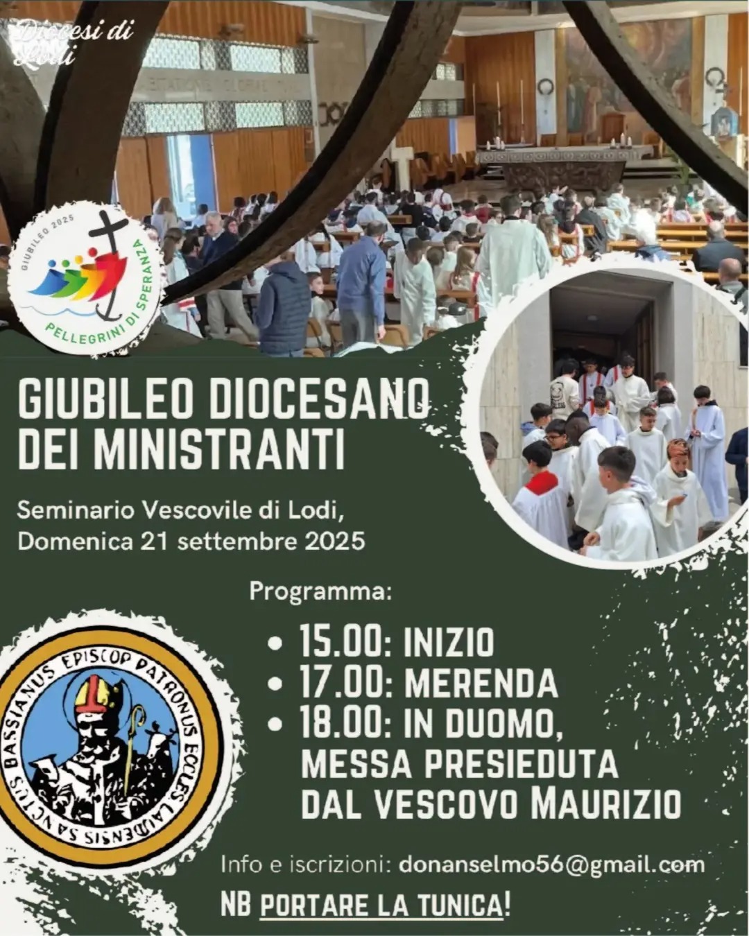 S.Messa con il Vescovo per il giubileo dei ministranti